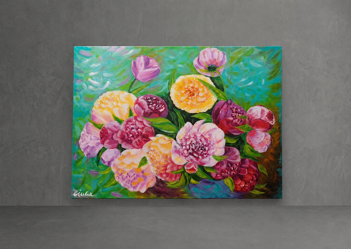 Colorful Peonies
