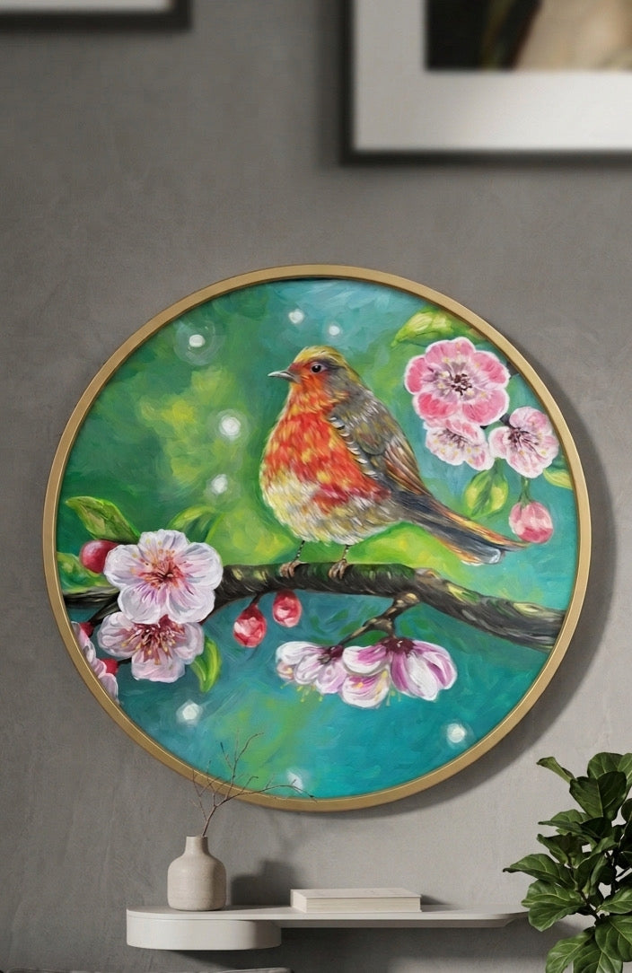 Cherry Blossom Robin